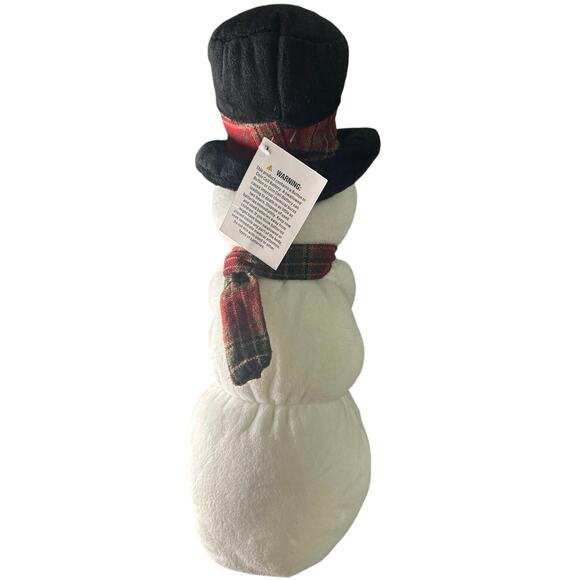 Christmas Snowman holding a Christmas tree that lights up. 2022 15” NWT - Picture 3 of 10